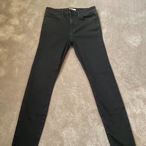Stiletto High Rise Skinny Jean Black Size 28